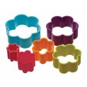 Colourworks - Flower cookie cutters plastic, 6 pieces