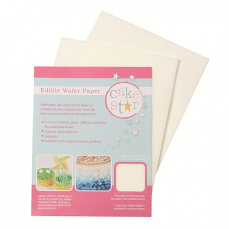 Cake Star - Wafer Paper / Feuilles azyme, 12 pièces