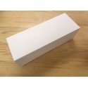 Boîte à bûche blanche, 35 x 13 x 13 cm