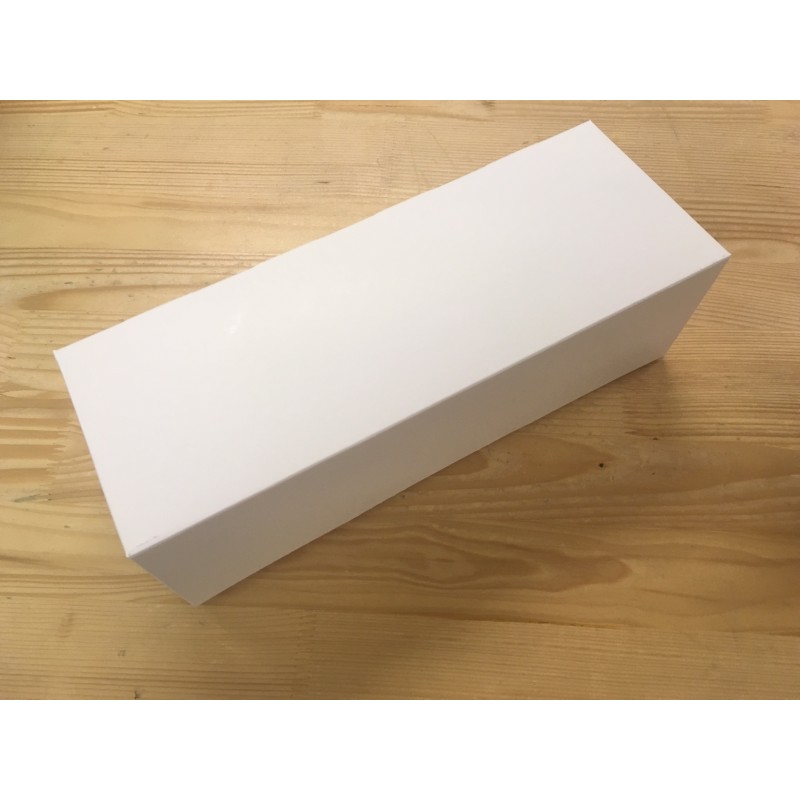 Boîte à bûche blanche 30 cm
