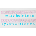 FMM Ausstechform Alphabet Kleinbuchstaben, 1 cm