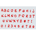 FMM - Emporte-pièce Alphabet majuscule & chiffres MAGIQUE, 2 cm