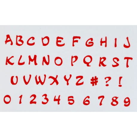 FMM Ausstechform Alphabet Grossbuchstaben & Zahlen MAGICAL, 2 cm